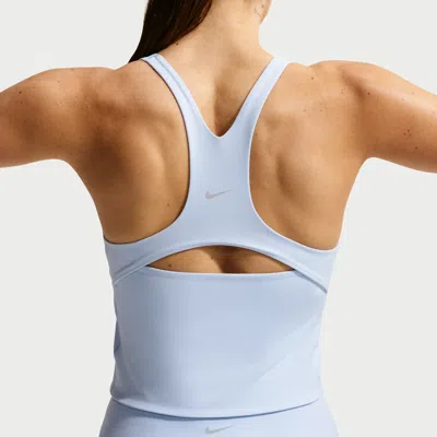 Nike Women's Zenvy Light-support Sports Bra Tank Top In Blue