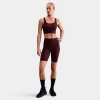 Nike Women's Zenvy Medium-support Padded Longline Sports Bra In Brown