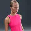 Nike Women's Zenvy Rib Dri-fit Tank Top In Pink
