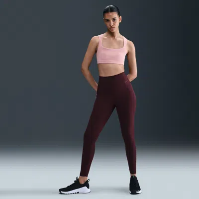 Nike Women's Zenvy Rib Gentle-support High-waisted 7/8 Leggings