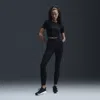 Nike Women's Zenvy Rib Gentle-support High-waisted 7/8 Leggings In Black