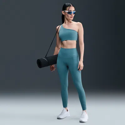 Nike Women's Zenvy Rib High-waisted 7/8 Leggings In Green