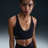 Nike Women's Zenvy Rib Light-support Padded Sports Bra In Black