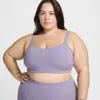 Nike Women's Zenvy Strappy Light-support Padded Sports Bra (plus Size) In Purple