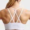 Nike Women's Zenvy Strappy Light-support Padded Sports Bra In White