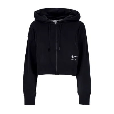 Nike Women's Zip Hoodie Sportswear Air Fleece Full-zip Hoodie Black/black/white