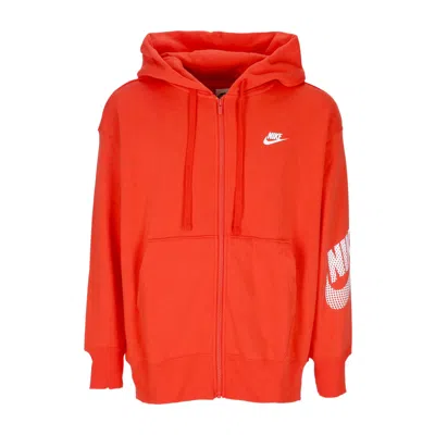 Nike Women's Zip Hoodie Sportswear Dnc Fleece Full-zip Hoodie Picante Red