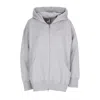Nike Women's Zip Hoodie W Phoenix Fleece Hoodie Dk Gray Heather/sail In Gray