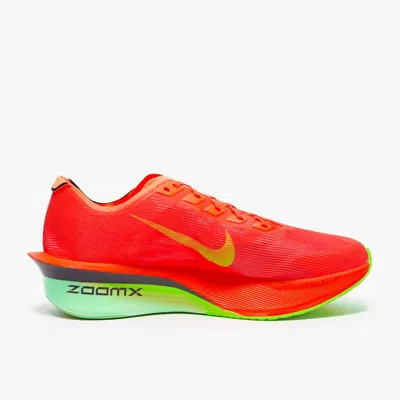 Nike Women's Zoomx Vaporfly 4 Shoe In Bright Crimson/lime Blast/mint In Neutral