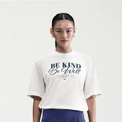 Nike Womens Be Kind Boxy T-shirt In White