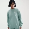 Nike Womens Crew Neck Long Sleeve Sweatshirt In Green