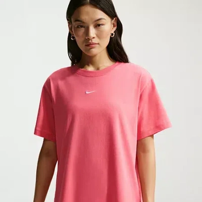 Nike Womens Crew Neck Short Sleeve Active T-shirt In Purple
