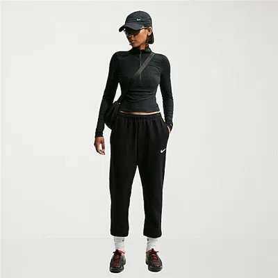 Nike Womens Cuffed Mid Rise Regular Fit Active Jogger Pant In Gray