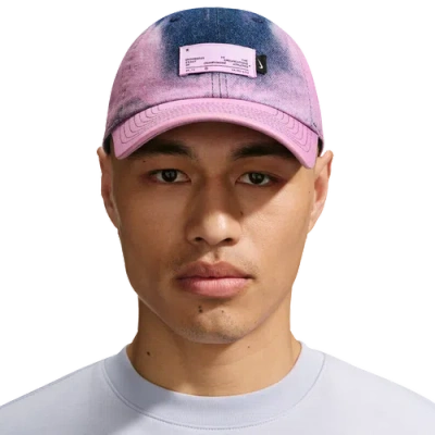 Nike Womens Denim Club Cap In College Navy/deep Sea Blue/foam Pink