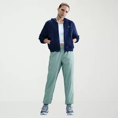 Nike Womens Drawstring Waist Lightweight Cinched Mid Rise Active Jogger Pant In Green