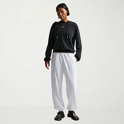 Nike Womens Drawstring Waist Lightweight Cinched Mid Rise Loose Fit Active Jogger Pant In Gray