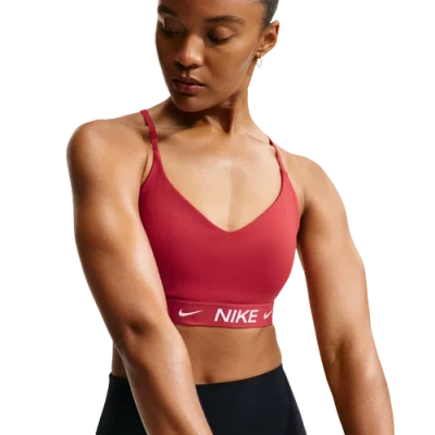 Nike Womens Dri-fit Indy Bra In Red