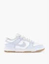 Nike Womens Dunk Low Panelled Leather Low-top Trainers In Blue