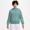 Nike Womens Hooded Lightweight Windbreaker In Green