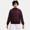Nike Womens Hooded Lightweight Windbreaker In Burgundy