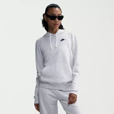 Nike Womens Long Sleeve Fleece Active Hoodie In White