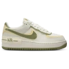 Nike Air Force 1 Shadow Sneakers In White And Green In Oil Green/alabaster/sail
