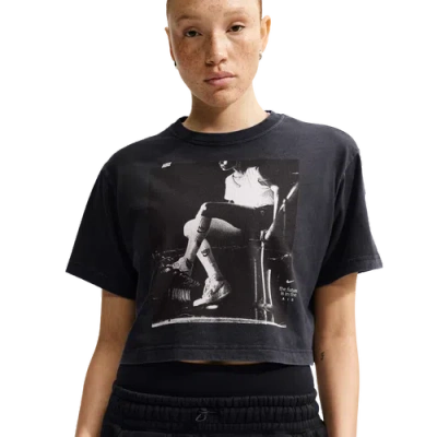 Nike Womens  Basketball Photo Crop Tee In Multi