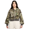 Nike Womens  Brk Fleece Mod Crop T-shirt In Brown