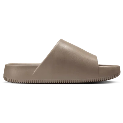 Nike Womens  Calm Slides In Mink Brown/mink Brown/mink Brown