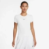 Nike Sportswear Club Chill Knit Mod Crop T-shirt In Black/white