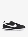 Nike Womens  Cortez Swoosh-logo Leather Low-top Trainers In Black