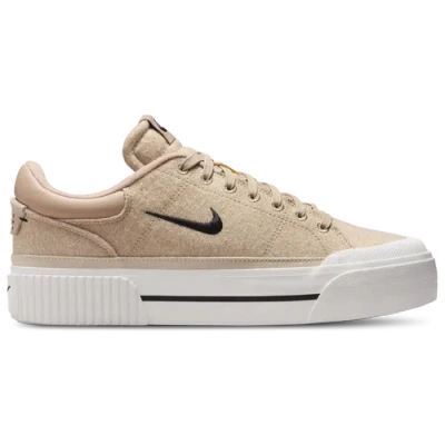 Nike Womens  Court Legacy Lift In Hemp/black/sail