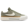 Nike Women's Court Legacy Lift Platform Casual Sneakers From Finish Line In Lt Army/sail/flax