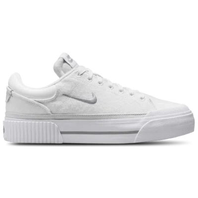 Nike Womens  Court Legacy Lift In Summit White/lt Smoke Grey/white