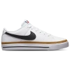 Nike Court Legacy Low-top Sneakers In White/black/desert Orchre