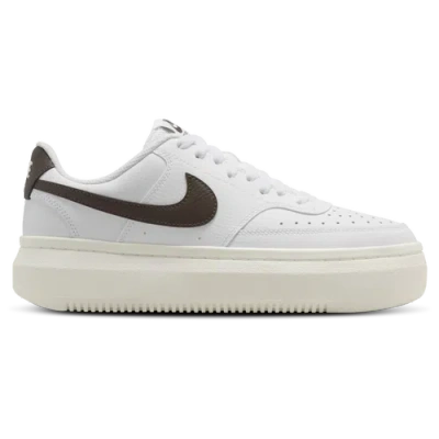 Nike Womens  Court Vision In White/sail/baroque Brown