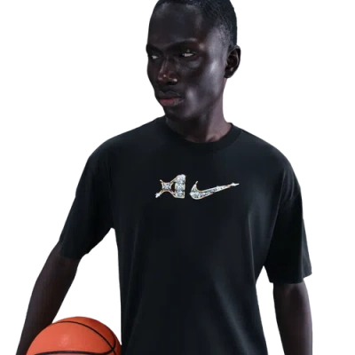 Nike Womens  Dri-fit A'ja Short Sleeve T-shirt In Black