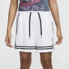 Nike Womens  Dri-fit Crossover 5in Short In White/black/black