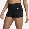 Nike Pro 3-inch Mid Rise Mesh Panel Shorts In Black/white