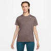Nike Womens  Dri-fit Ragland Lbr T-shirt In Smokey Mauve/white