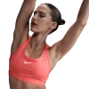 Nike Womens  Dri-fit Swoosh Medium Support Bra In Magic Ember/white