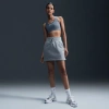 Nike Womens  Dri-fit Swoosh Medium Support Bra In Smoke Grey/pure/white