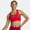 Nike Dri-fit Swoosh Medium Support Padded Sports Bra In University Red/white