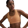 Nike Women's Swoosh Medium Support Padded Sports Bra In White/copper Moon