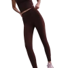 Nike Womens  Drifit One High Rise 7/8 Pocket Tight In Burgundy