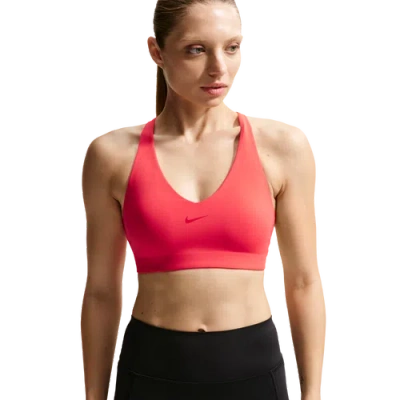 Nike Womens  Drifit Universal Medium Support Bra In Red