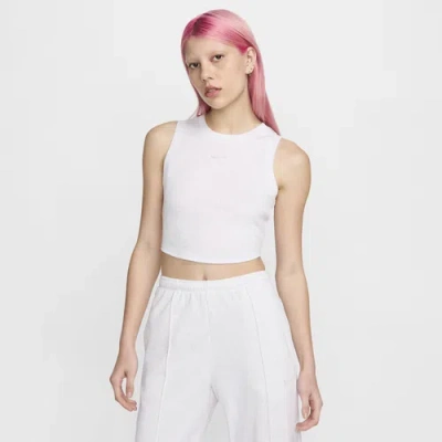 NIKE WOMENS NIKE ESSENTIAL RIB CROP TANK