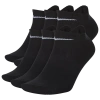 Nike Womens  Everyday Lightweight No Show Socks 6pk In Black/white