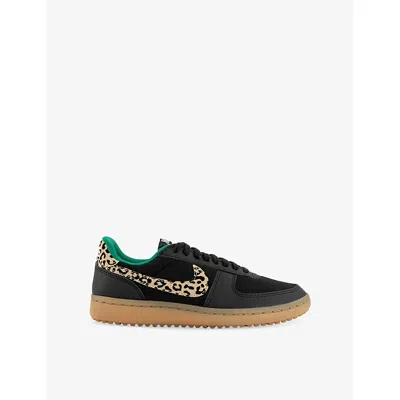 Nike Womens  Field General 82 Sp Leather Trainers In Black