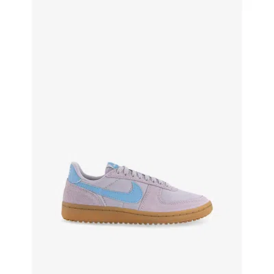 Nike Womens  Field General Suede And Mesh Low-top Trainers In Pink